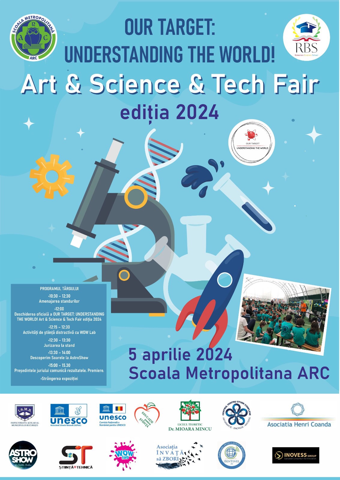 Our target UNDERSTANDING THE WORLD! – Art & Science & Tech Fair