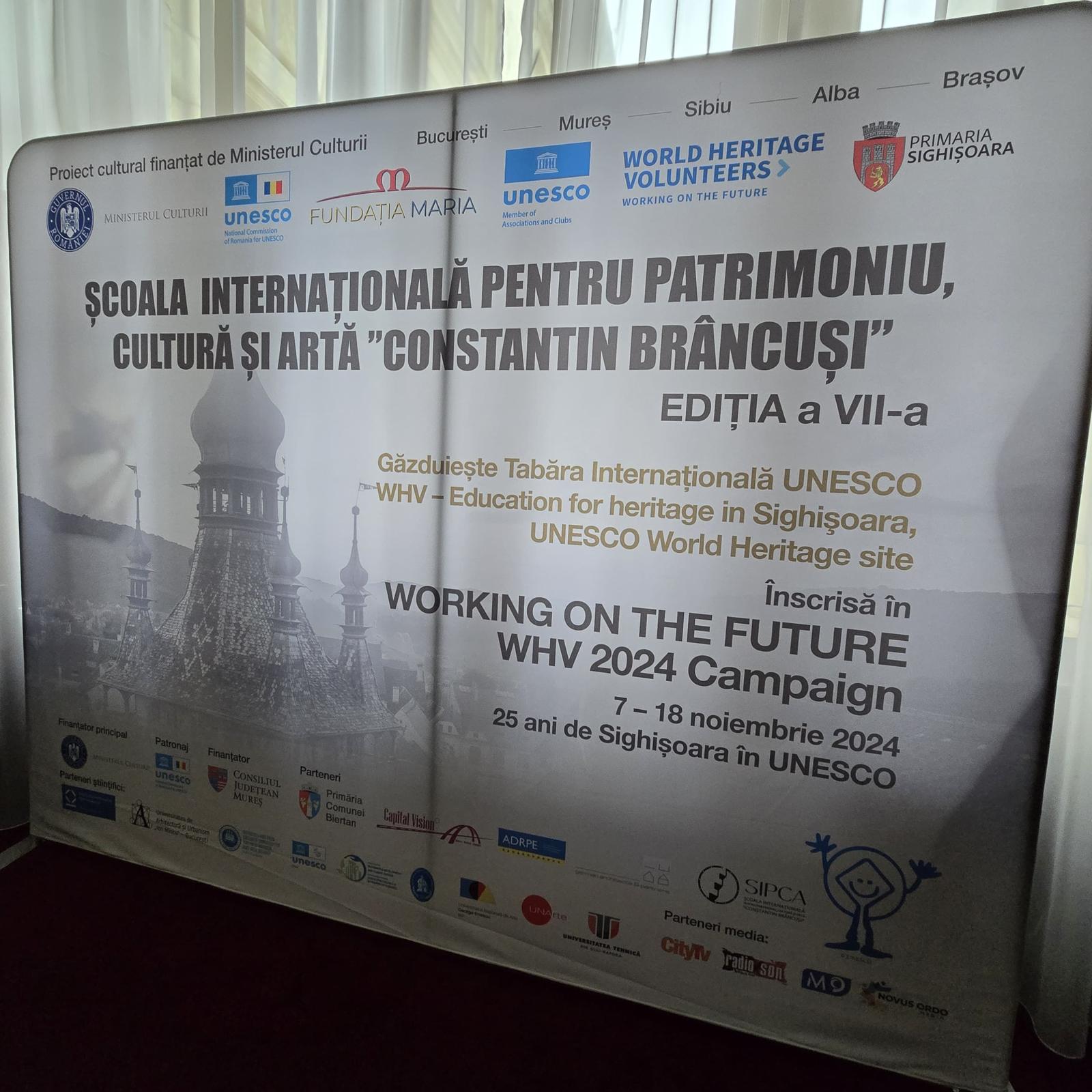 Sighișoara sărbătorită de voluntarii internaționali pentru patrimoniu